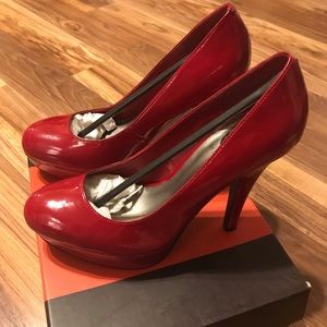 Red Patent Leather Guess Heels